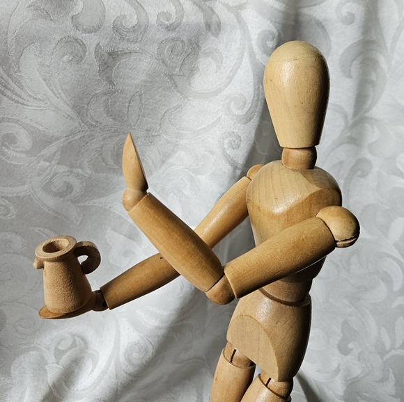 Vintage Wooden Cooking Set For Dolls - Picture 3 of 12